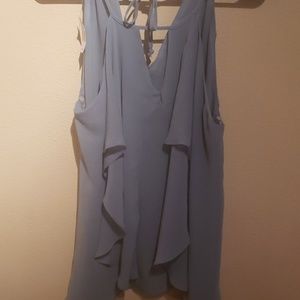 Maurice's dusty blue top